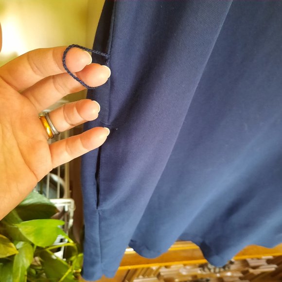 3/$15 GAP Cap Sleeve Shift Tunic Dress - Navy Blue, Size M - Picture 6 of 16